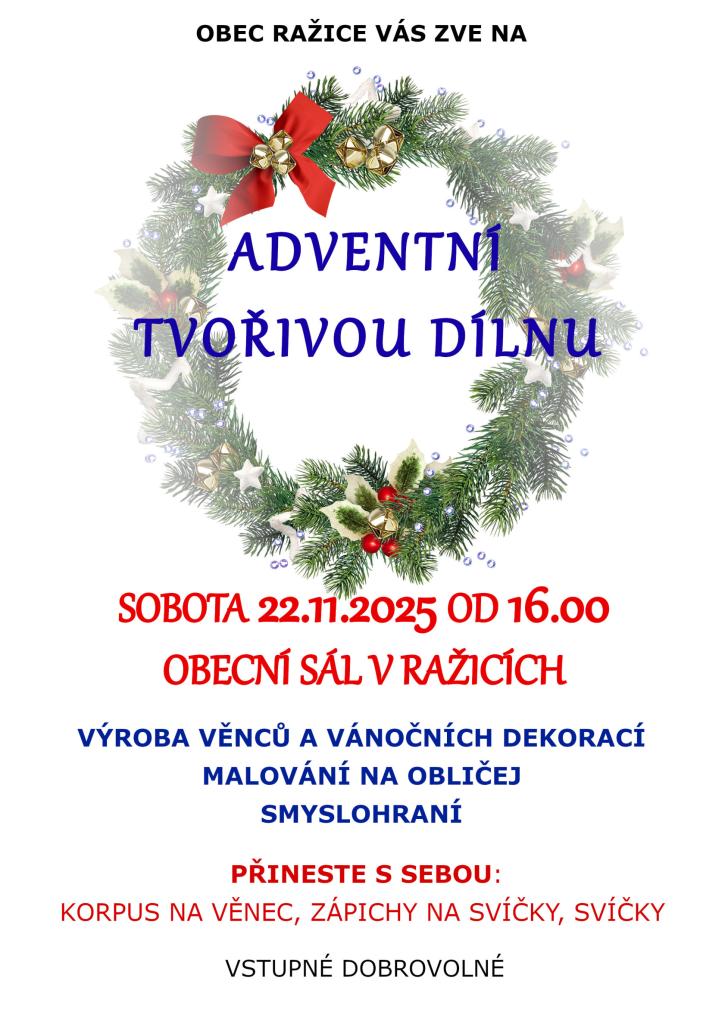 adventní dílna 2025