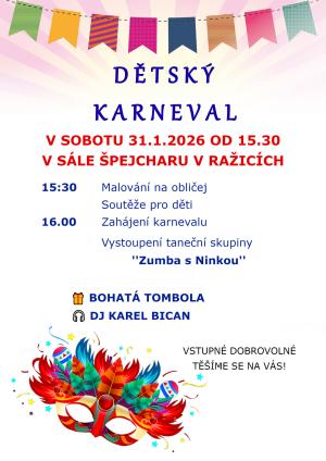 karneval v Ražicích 2026